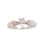 14K white gold Ladies 0.125 Carat Diamond Ring Size 5