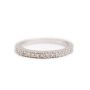 14K white gold Ladies 0.16 Carat Diamond Ring Size 4.5