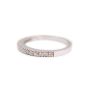 14K white gold Ladies 0.16 Carat Diamond Ring Size 4