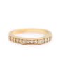 18K yellow gold Ladies 0.25 Carat Diamond Ring Size 4