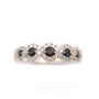 14K white gold Ladies 0.60 Carat Blue Sapphire and Diamond ring 