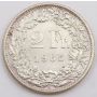 1965 Switzerland 2 Franc silver coin Choice Uncirculated