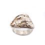 Silver nugget sterling silver ring 15.4 grams Size- 7.5