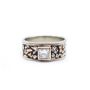 .41ct Canadian Diamond 19K wg ring native platinum nuggets 10.3gr Size-6.5