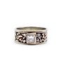 .41ct Canadian Diamond 19K wg ring native platinum nuggets 10.3gr Size-6.5