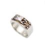 .41ct Canadian Diamond 19K wg ring native platinum nuggets 10.3gr Size-6.5