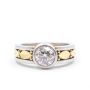 18K yellow gold & platinum 1.02ct VS-1 E Diamond Ring