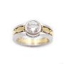 18K yellow gold & platinum 1.02ct VS-1 E Diamond Ring