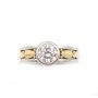 18K yellow gold & platinum 1.02ct VS-1 E Diamond Ring