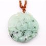 Jade carving coins fruit blossoms leaves bat Pi discs 24 inch braided