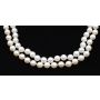 Akoya double strand cultured Pearls 7.5-8mm 18K wg diamonds