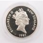 1987 New Zealand $1 silver coin National Parks original case P65a Choice Proof