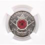 2004P Canada 25 cent NGC MS66 Colorized Poppy