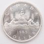 1965 Canada Small Beads Blunt 5 Type 2 silver dollar 64 or better Choice UNC