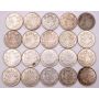 20x 1946 Canada 50 cents 20-coins VF to AU+