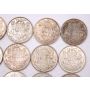 20x 1946 Canada 50 cents 20-coins VF to AU+