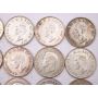 20x 1946 Canada 50 cents 20-coins VF to AU+