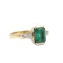 1.66ct Emerald and Diamonds 18k Yellow gold Ring 4.8gr  Size-5.5