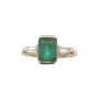 1.66ct Emerald and Diamonds 18k Yellow gold Ring 4.8gr  Size-5.5