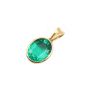 2.38ct Emerald 18K yg pendant Type III VS Vivid Green