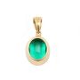 2.38ct Emerald 18K yg pendant Type III VS Vivid Green