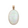 22.36 carat Opal 18K yg pendant lively green, blue mauve & orange