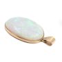 22.36 carat Opal 18K yg pendant lively green, blue mauve & orange