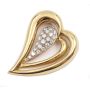 Brinkhaus 18K yg Heart Brooch 1.83 carats Diamonds 24 grams 