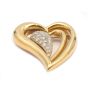 Brinkhaus 18K yg Heart Brooch 1.83 carats Diamonds 24 grams 