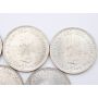 5x 1952 South Africa 5 Shillings Capetown large silver coins 5-coins Choice UNC