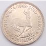 1948 South Africa 5 Shillings Springbok large silver coin Choice UNC