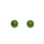 14 Karat Yellow Gold Jade Stud Earrings