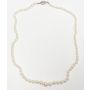 Luxury 14K White Gold Diamond 81x Pearl Necklace 18