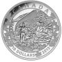 2015 $10 Canoe Across Canada - Wondrous West fine silver coin  