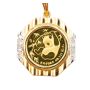 1985 China 1/20 Gold Panda .999 Pure 5 Yuan Gold Coin with 18K Diamond Bezel