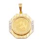 1985 China 1/20 Gold Panda .999 Pure 5 Yuan Gold Coin with 18K Diamond Bezel