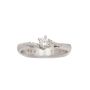 14K White Gold 0.18ct Round Brilliant Cut Diamond VS2 Ring Size 5