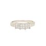 14K White Gold 0.36ct Princess Cut Diamond Ring Size 5.75