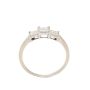 14K White Gold 0.36ct Princess Cut Diamond Ring Size 5.75