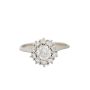 18K White Gold Halo 0.75ct Diamond Ring Size 4.25