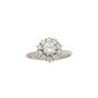 18K White Gold Halo 0.75ct Diamond Ring Size 4.25