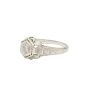 Antique 18K White Gold Filigree 0.25ct Diamond Ring Size 6.25