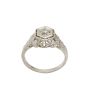 Antique 18K White Gold Filigree 0.25ct Diamond Ring Size 6.25