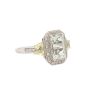 10K White Gold 2.00 ct White Quartz & Citrines Diamond Ring Size 8.5