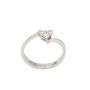 18K White Gold 0.31 Carat Diamond Heart Ring Size 6.5 