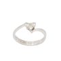 18K White Gold 0.31 Carat Diamond Heart Ring Size 6.5 