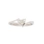 18K White Gold 0.31 Carat Diamond Heart Ring Size 6.5 