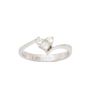 18K White Gold 0.31 Carat Diamond Heart Ring Size 6.5 