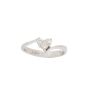 18K White Gold 0.31 Carat Diamond Heart Ring Size 6.5 