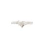 18K White Gold 0.31 Carat Diamond Heart Ring Size 6.5 